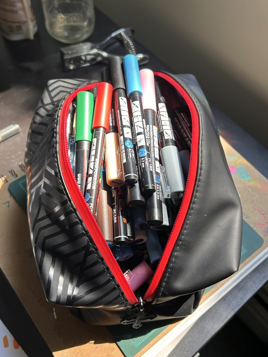 i own too many posca pens my case officially will not CLOSE. Guess its time for an upgrade