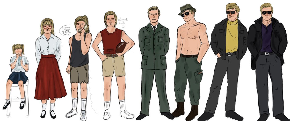 pyrrultra's tweet image. Sketched Adlers life timeline
You can tell I didnt want to draw his hands or shoes