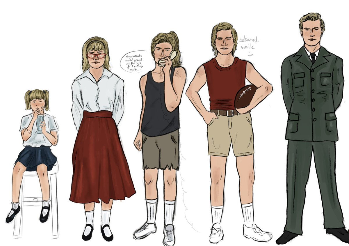 pyrrultra's tweet image. Sketched Adlers life timeline
You can tell I didnt want to draw his hands or shoes