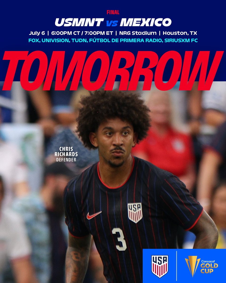 We go for the <a href="/GoldCup/">Gold Cup</a> tomorrow. 🏆