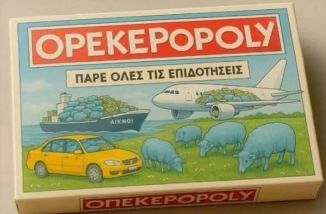 DimitriosLiamis's tweet image. Τέρμα το MONOPOLY... από εδώ και μπρος OPEKEPOPOLY μόνο... 😂😅😄