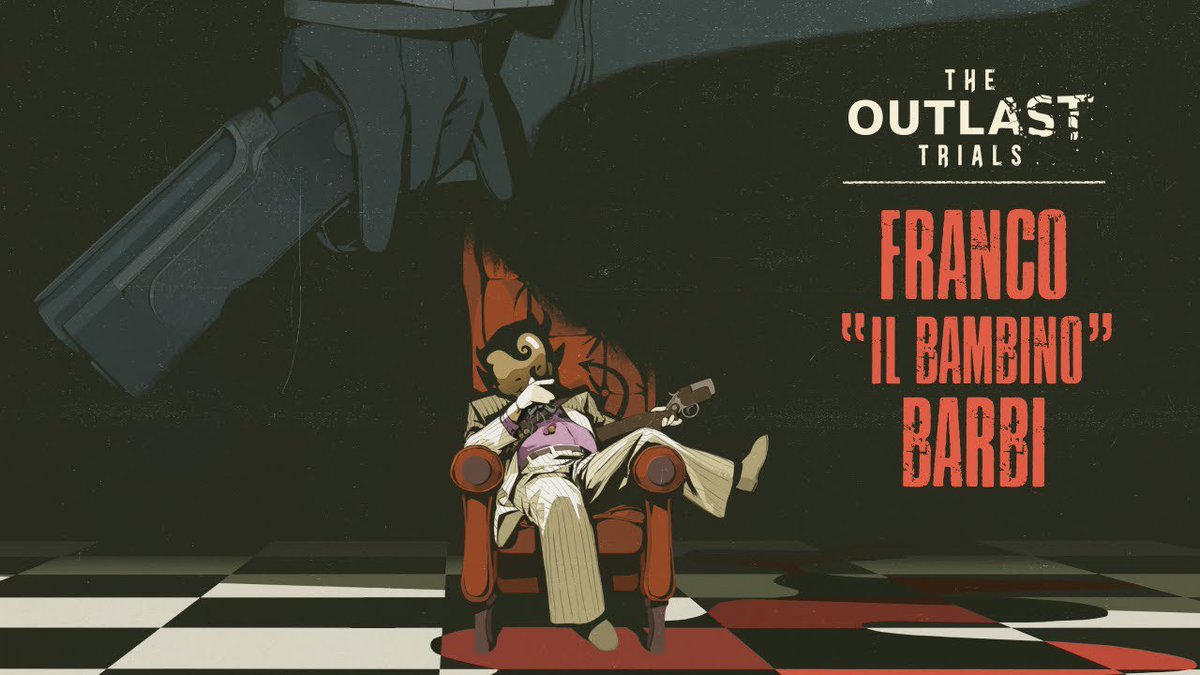 venotaco's tweet image. Who is Franco “Il Bambino” Barbi? a thread made by someone who’s hyperfixated on him atm.
This thread is for people who are interested in his character or are just getting into outlast!
TW: Child Abuse, Murder, Ageplay, Suggestive topics
#Outlast