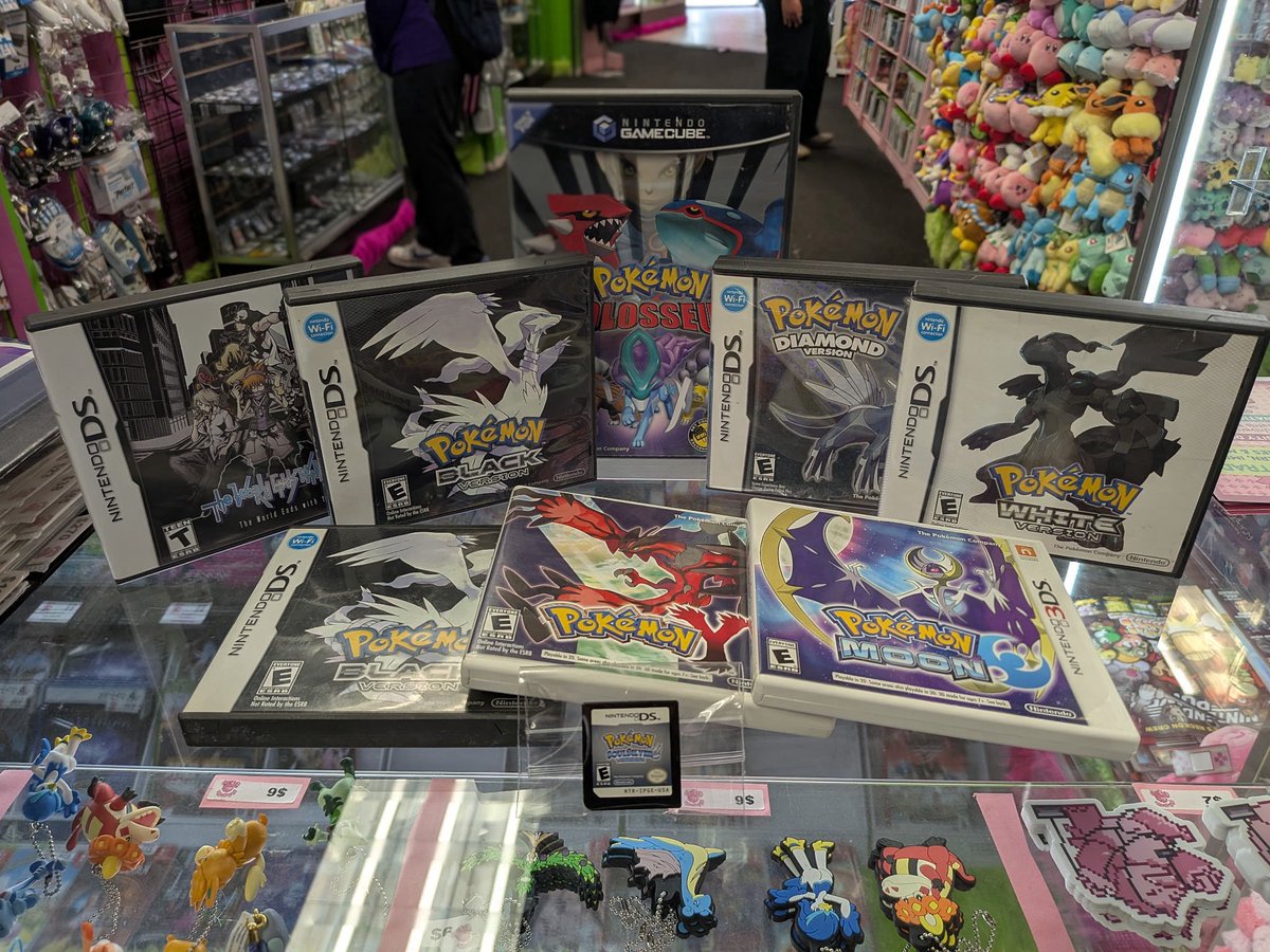 Who’s gonna tell him? 😔 Pokémon games dropping at the University District Pink Gorilla! (And maybe some other games too)