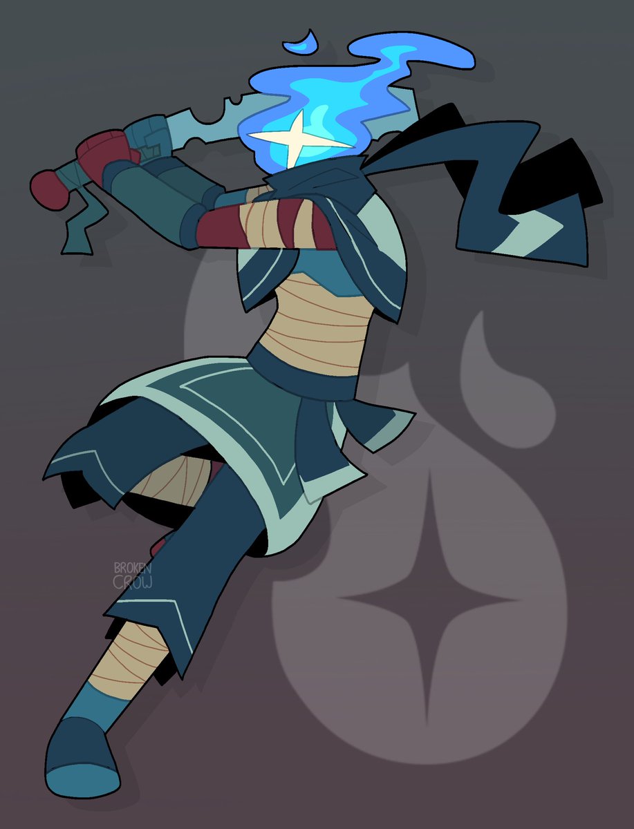 brokencroww's tweet image. #6 - Attack for @aarteminn of their homunculus! #artfight #deadcells #homunculus