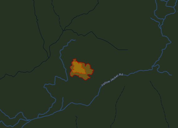 KernFiregraph's tweet photo. Current situation on the #ButlerFire and #JacketFire:
#ButlerFire
Estimated at 40 acres, large heat sig, burning in extremely difficult terrain w/ limited access. 3 hand crews made significant progress w access. No containment.
#JacketFire
Map 50.4 acres, making good progress. https://t.co/wpUbO8JLzh