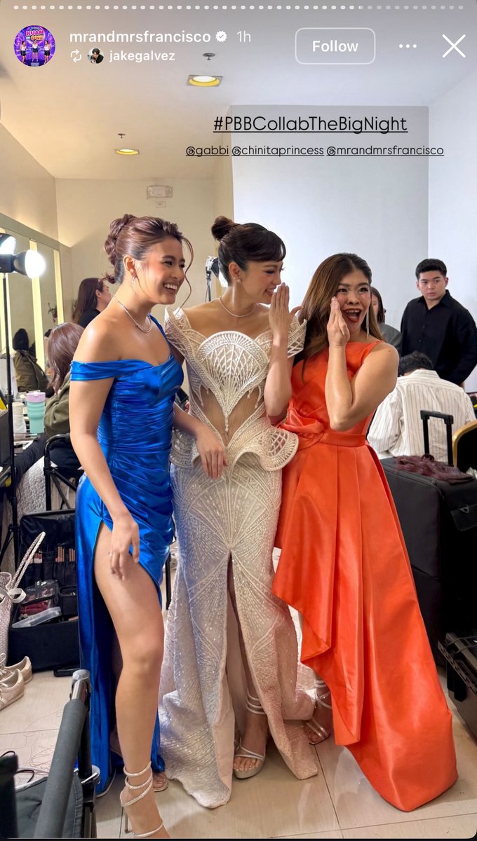 cuteisjustmyco1's tweet photo. These 3 ladies in one frame! Ganda.
Ganda talaga gown mo, Kimmy! Iba talaga pag Francis Libiran ♥️

#PBBCollabBigNight 

Ctto https://t.co/7X8yjMTYvg