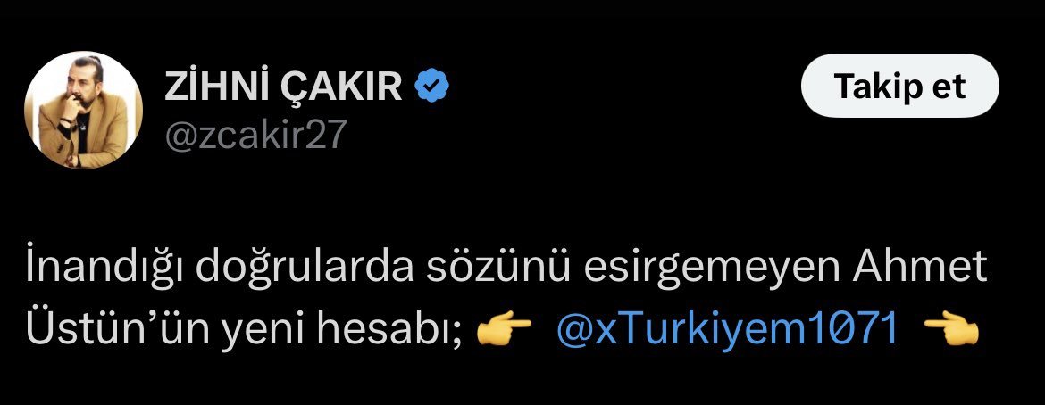 Özgür Özel'i ölümle tehdit eden şahısın hesabını, iktidara yakınlığıyla bilinen 24 TV çalışanı ve Star Gazete Yazarı Esra Elönü ve Ergenekon davasında tanıklık yapan, güncelde iktidara yakınlığıyla bilinen Zihni Çakır'ın önerdiği ortaya çıktı.