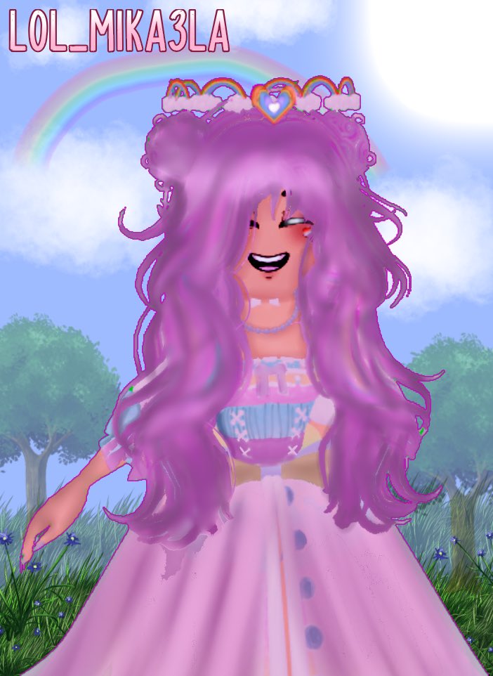 NotMikaelaPlays's tweet image. Pride in the Clouds Halo! 🌈 @Fluffy_Hills #roblox #robloxedit #fluffyhills