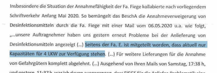 DraconTV's tweet image. Hallo @jensspahn
Also Fiege ist keine Pommesbude mit zwei LKWs?
Das stimmt, laut ungeschwärzten Bericht hatten sie max. VIER LKW KAPAZITÄT für Bestimmtes und die waren in kurzer Zeit maximal überfordert.
Danke für weitere konkrete Beispiele von deinen Milliardenschäden.