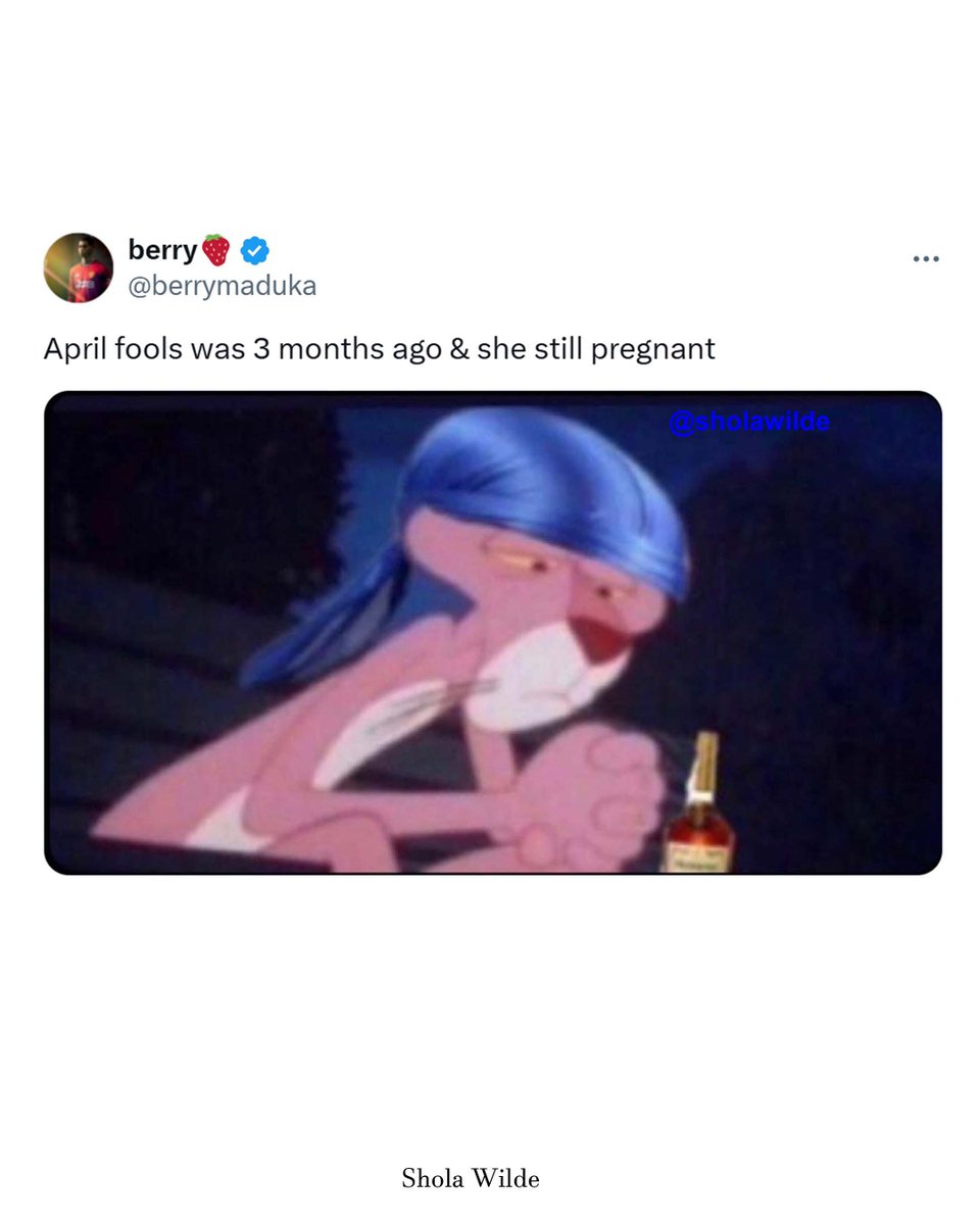 SholaWilde's tweet image. #AprilFools