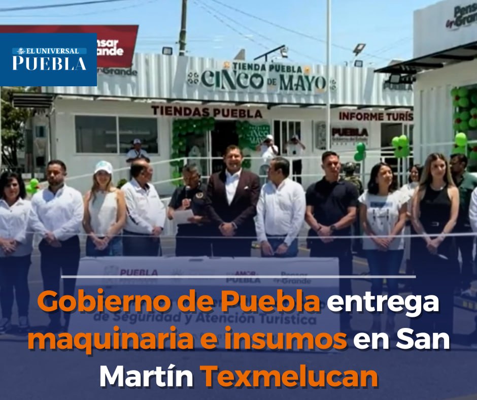 El Universal Puebla (@universalpuebla) on Twitter photo ⚖️✅ El gobernador <a href="/armentapuebla_/">Alejandro Armenta</a> y <a href="/aguilar_pala_S/">Samuel Aguilar Pala</a>, titular de <a href="/Segob_Puebla/">SEGOB Puebla</a>, encabezaron la entrega de maquinaria, insumos y apoyos a la comunidad de San Martín Texmelucan para fortalecer la producción del campo. ⚖️✅ El gobernador <a href="/armentapuebla_/">Alejandro Armenta</a> y <a href="/aguilar_pala_S/">Samuel Aguilar Pala</a>, titular de <a href="/Segob_Puebla/">SEGOB Puebla</a>, encabezaron la entrega de maquinaria, insumos y apoyos a la comunidad de San Martín Texmelucan para fortalecer la producción del campo.