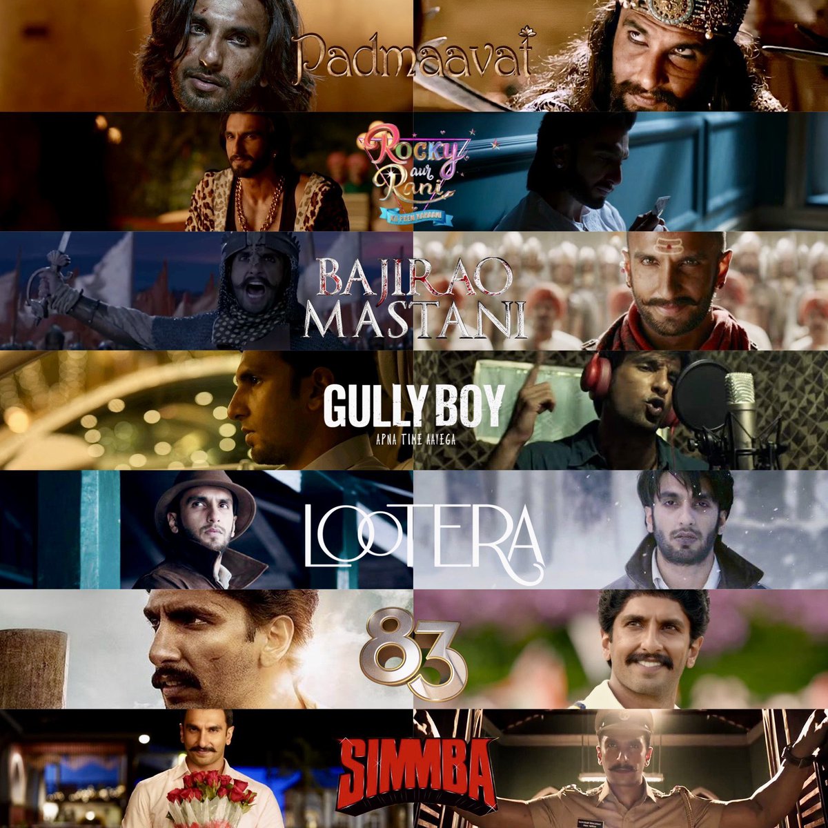 Filmography people can only dream of 
💝
#HappyBirthdayRanveer