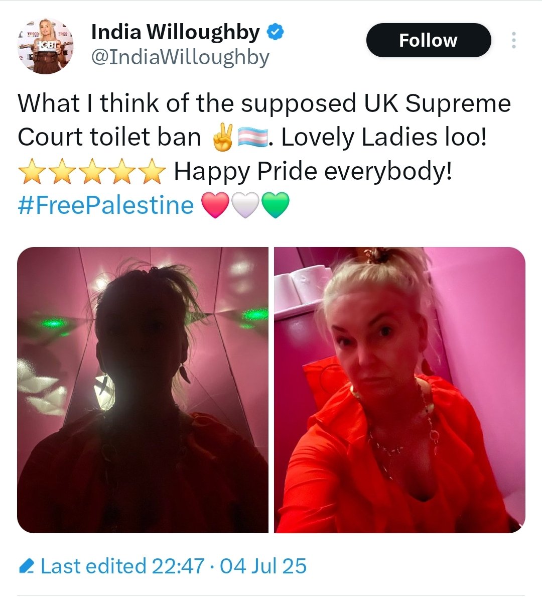 Nothing says, "I'm a woman" more than taking a selfie as you curl out a Mr Whippy.