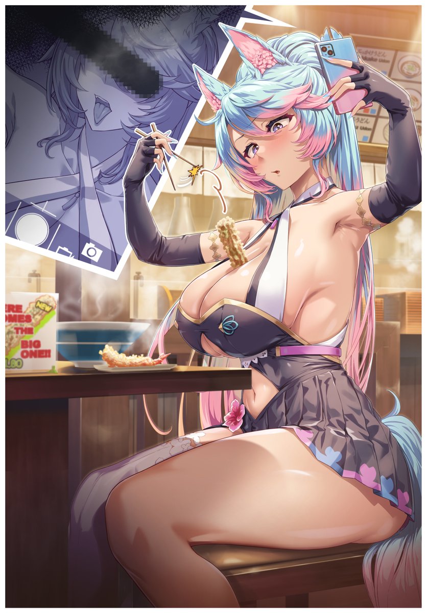 以前描かせてもらったVの方の、使わなかったラフに手を加えて最後まで描いてみました。#DoodleVale