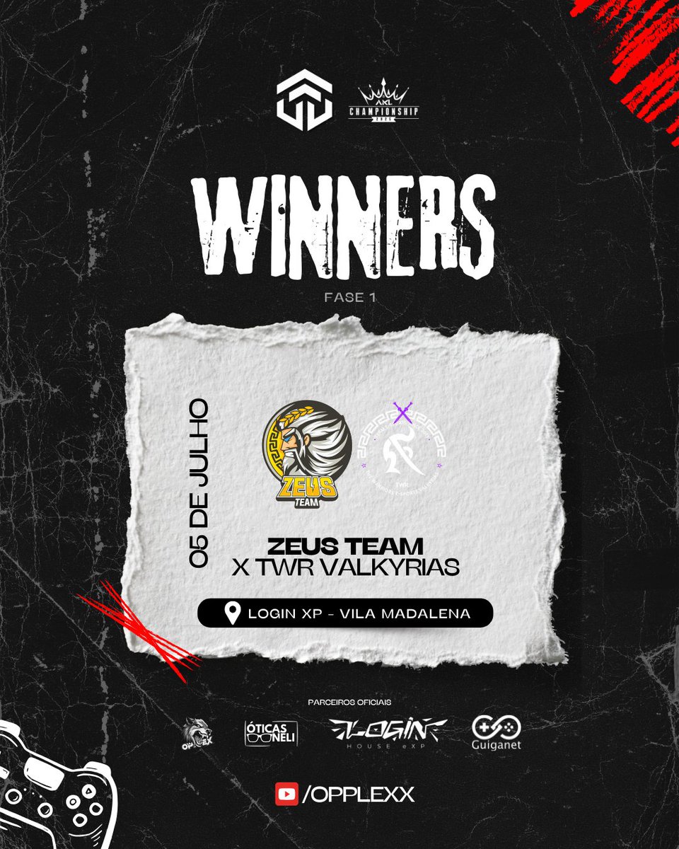 🎮 Jogos acontecendo AGORA pela WINNERS FASE 1!

🔥 MX x BLACK8
⚔️ Warborn x Sideline
🎷 Bossa Nova x Team Maloka
⚡ Zeus x TWR Valkyrias

📺 Acompanhe AO VIVO o jogo da stage principal:
👉 YouTube.com/watch?v=eJTrcE…

#AKLChamps #COD2025 #WinnersFase1 #CallOfDuty