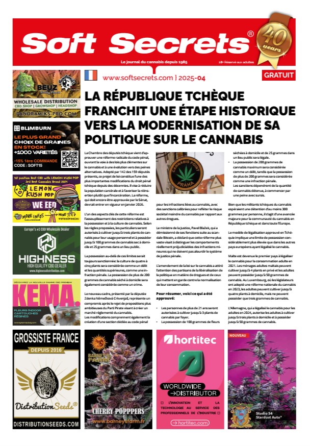 softsecrets_fr's tweet image. Plus que quelques jours avant la sortie de notre numéro de l’été Uniquement des articles inédits écrits par les meilleurs spécialistes FR et internationaux

Découvrez le sommaire sur Facebook facebook.com/SoftSecretsFra…

#SoftSecrets #CannabisNewspaper #CannabisLegal