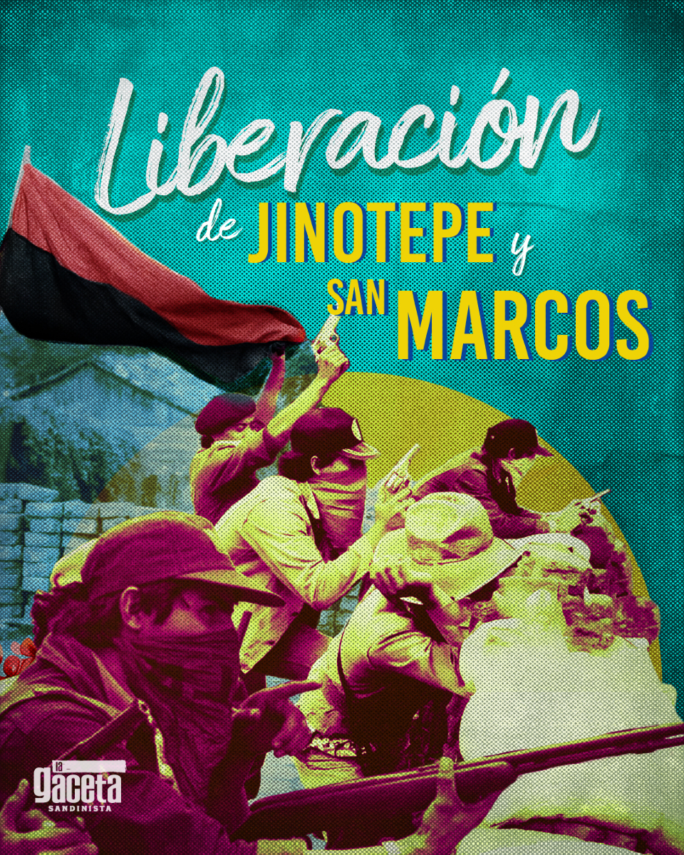 🔴⚫️ Conmemoramos la heroica liberación de Jinotepe y San Marcos, lograda por la fuerza combativa del pueblo organizado y la Unidad Móvil “Óscar Pérezcassar” durante la Ofensiva Final de 1979.