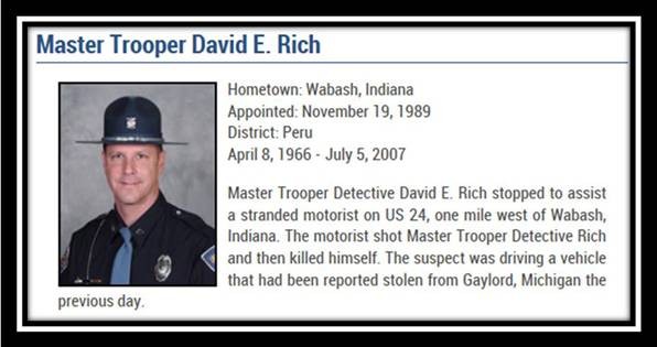ISPJasper's tweet image. Eighteen years ago on this date we lost Master Trooper David E. Rich.