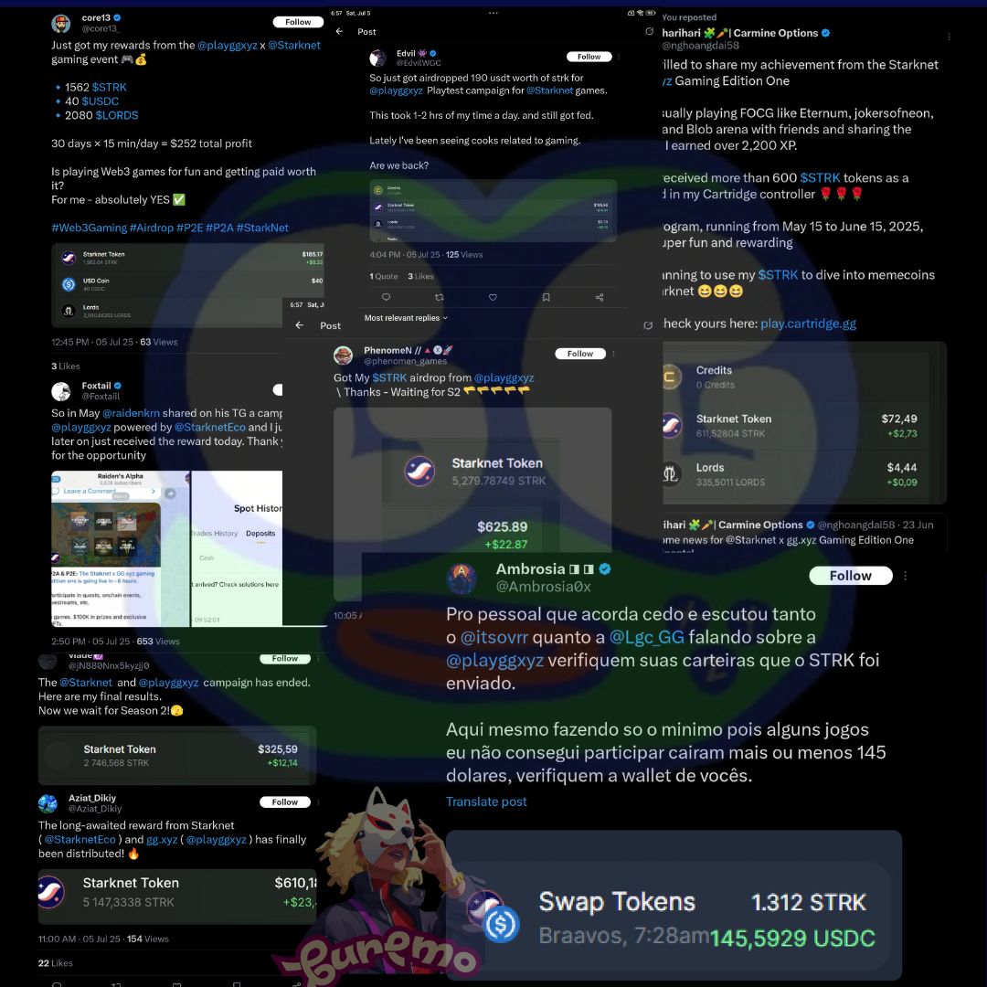 Starknet fam just cashed out after playing an onchain game for just a month. <a href="/playggxyz/">gg.xyz gaming</a> is making Starknet melt faces! Guy check  your wallet.