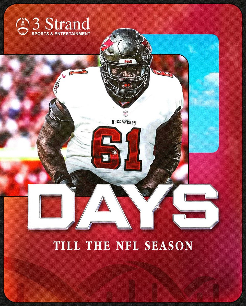 6️⃣1️⃣ DAYS UNTIL NFL KICK-OFF. 💪