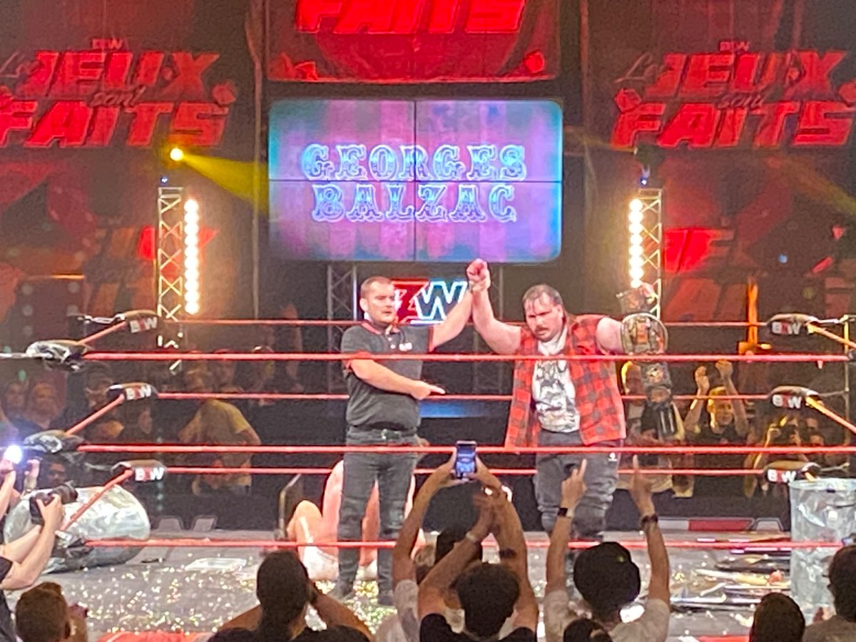Maximo (@maximo_is_here) on Twitter photo And new <a href="/bzw_wrestling/">BZWrestling</a> Harcore champion <a href="/BalzacGeorges/">Georges Porco Rosso Balzac 🇨🇵</a> 🇫🇷 after defeating Big F’n Joe 🏴 And new <a href="/bzw_wrestling/">BZWrestling</a> Harcore champion <a href="/BalzacGeorges/">Georges Porco Rosso Balzac 🇨🇵</a> 🇫🇷 after defeating Big F’n Joe 🏴