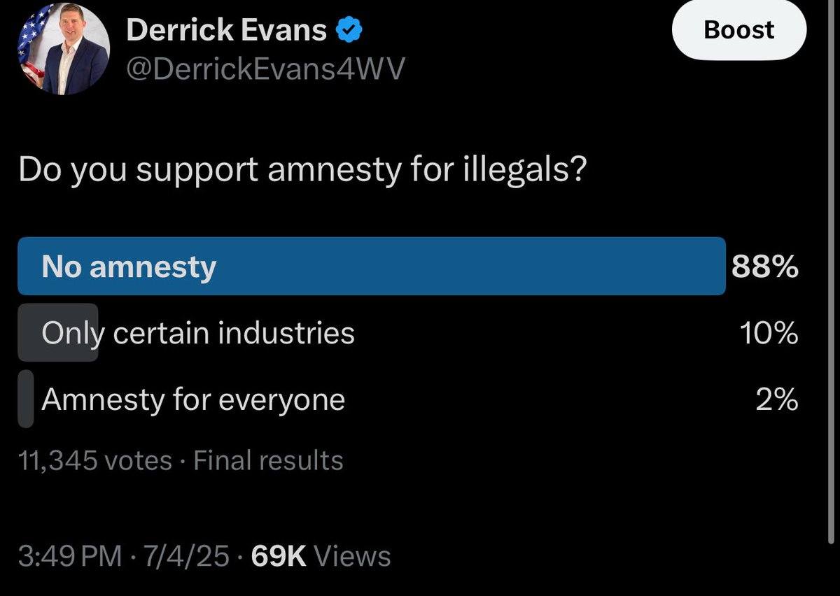 We do NOT want amnesty for illegals.