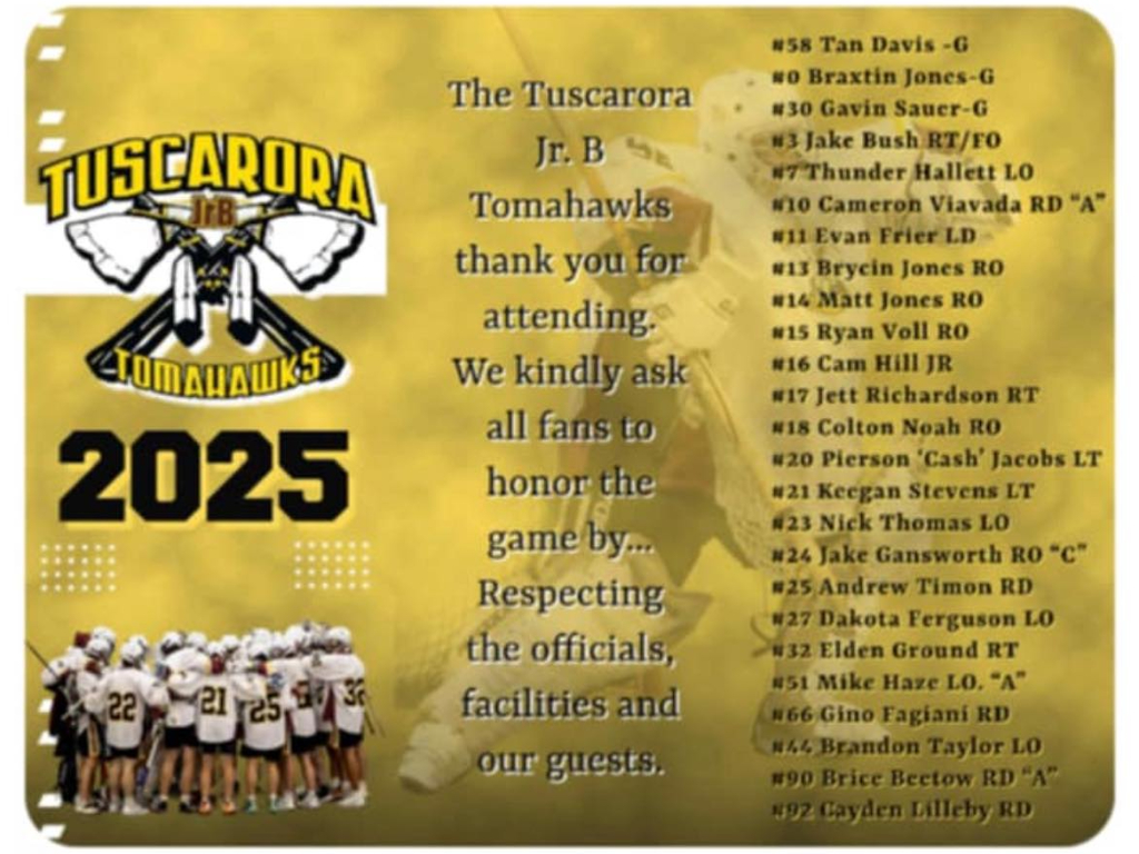 Tomahawks are in action against <a href="/Allegany_Arrows/">Allegany Arrows</a>  #FNJBLL