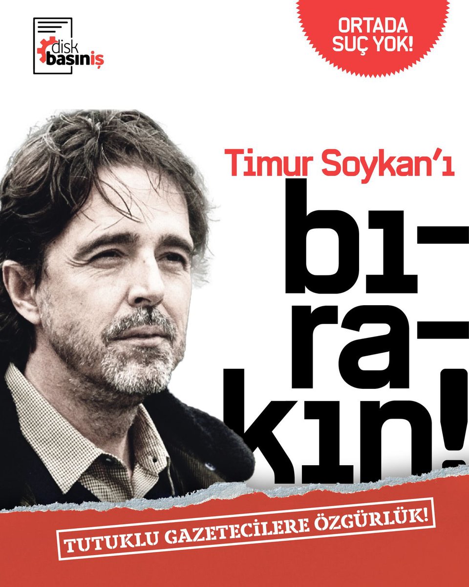 YARIN GAZETECİ TİMUR SOYKAN İÇİN ÇAĞLAYAN ADLİYESİ’NDE OLACAĞIZ!

Gazeteci Timur Soykan, CHP'li belediyelere yönelik düzenlenen operasyonlar nedeniyle yaptığı paylaşımlar gerekçe gösterilerek bugün gözaltına alındı.

💬Soykan, verdiği ifadesinde şu sözlerle tarihe not düştü: