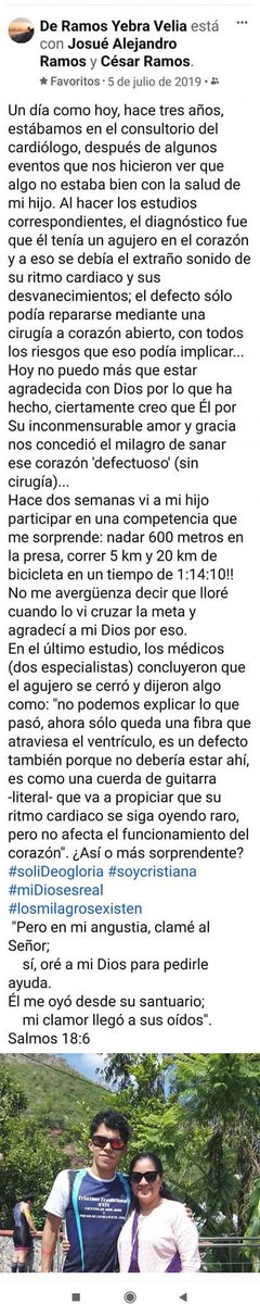 CesarRFon's tweet image. Fue hace 9 años y no dejo de dar gracias a Dios por lo bueno que ha sido con nosotros.

Bendice, alma mía, al Señor, Y no olvides ninguno de Sus beneficios. 
Yo cumpliré las promesas que le hice al Señor en presencia de todo su pueblo.”

Salmos 103:2  Salmos 116:114