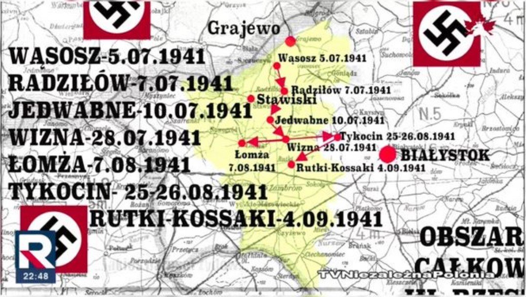 Holocaust museums won't commemorate dozens of massacres of Jews carried out by German Einsatzgruppen in June, July and August 1941 in north-eastern Poland freshly occupied by Nazi Germany so as not to "spoil" the Jedwabne narrative.  
Wąsocz - 5 July 1941 #OTD
#HermannSchaper