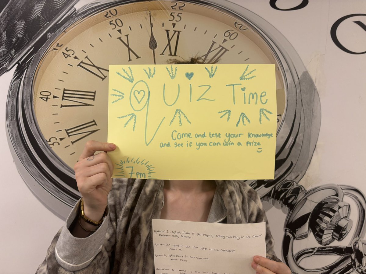 Janet Melia (@janetmelianhs) on Twitter photo A fun night on Taylor Ward last night, one our ladies organised a Quiz night for her peers and she was an amazing quiz master! We always love a patient led session π
#TeamTaylor
<a href="/PennineCareNHS/">Pennine Care NHS FT</a> <a href="/clwalne/">Clare louise</a>
<a href="/KateMeskell/">Kate Meskell</a> <a href="/AmberMoores3/">Amber Moores</a>
<a href="/DannyTheLove/">Danny Love</a> <a href="/annHallamNhs/">Ann π</a>
<a href="/Lydia69274885/">Lydia</a> A fun night on Taylor Ward last night, one our ladies organised a Quiz night for her peers and she was an amazing quiz master! We always love a patient led session π
#TeamTaylor
<a href="/PennineCareNHS/">Pennine Care NHS FT</a> <a href="/clwalne/">Clare louise</a>
<a href="/KateMeskell/">Kate Meskell</a> <a href="/AmberMoores3/">Amber Moores</a>
<a href="/DannyTheLove/">Danny Love</a> <a href="/annHallamNhs/">Ann π</a>
<a href="/Lydia69274885/">Lydia</a>