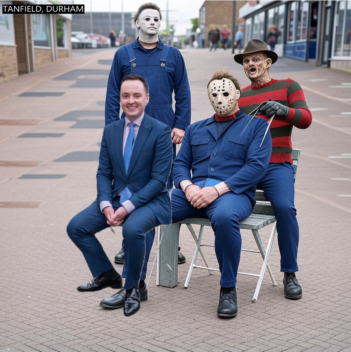 KGB_News (TWAT ACCOUNT) (@gbnews23653867) on Twitter photo ๐จCounty Durham <a href="/darrengrimes_/">Darren Grimes</a> poses for photos with some of his constituents. Grimes has described his constituents as "nutters with knives". ๐จCounty Durham <a href="/darrengrimes_/">Darren Grimes</a> poses for photos with some of his constituents. Grimes has described his constituents as "nutters with knives".