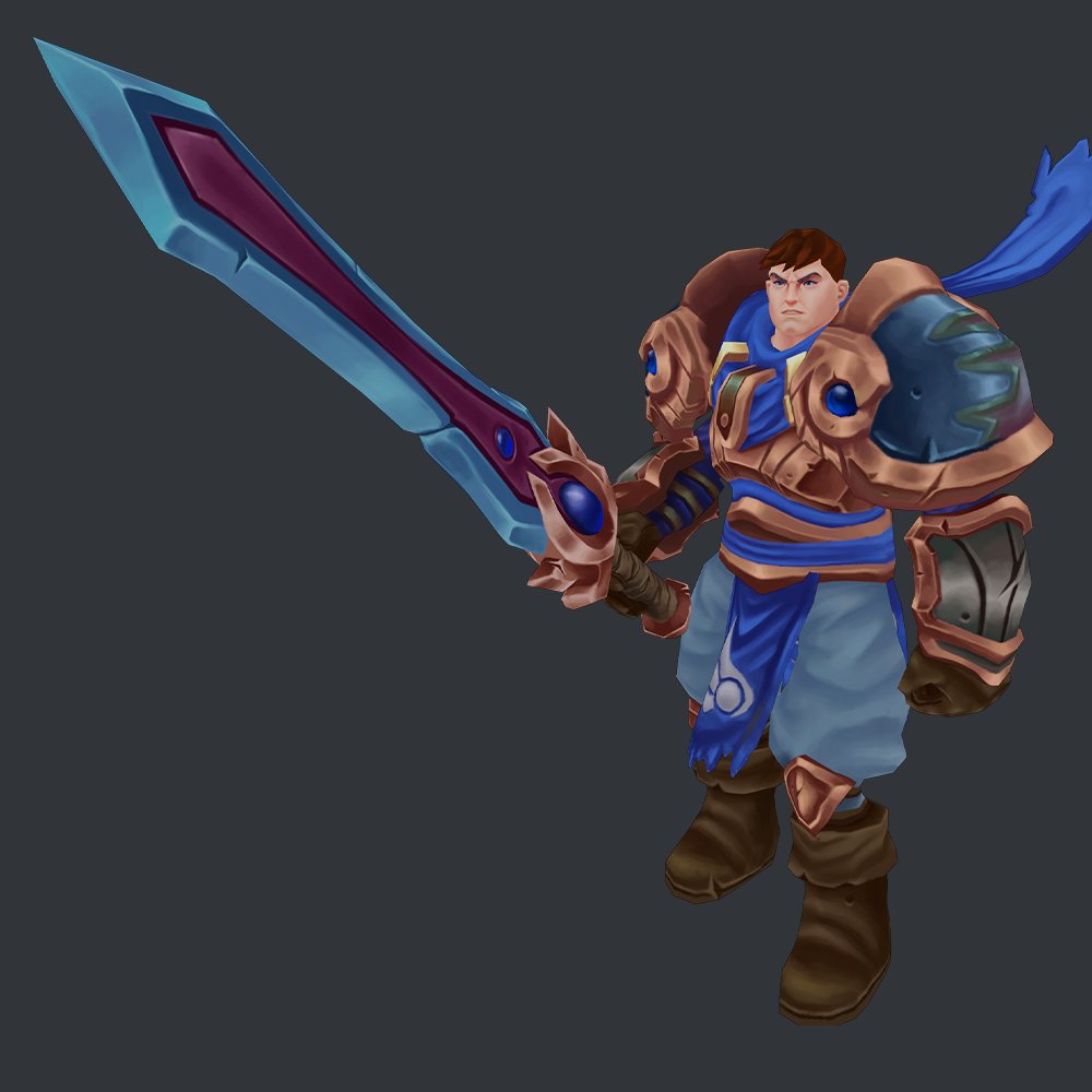 Handpainted Garen for pratice #ROBLOX #RobloxDev #handpainted #3dart #digitalart