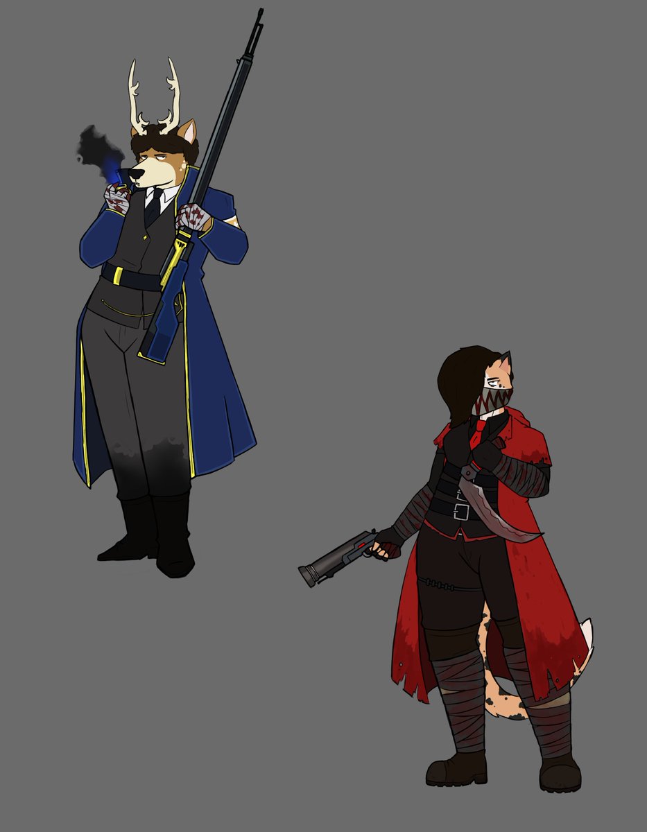 Look a normal drawing for once
Been playing a lot of LobCorp as of late, its a hard fucking game but the designs go hard so I wanted to try them out with my characters lol
Just a lil doodle that I did to relax
#furry #furryart #LobotomyCorp #Lobotomycorporation #projectmoon