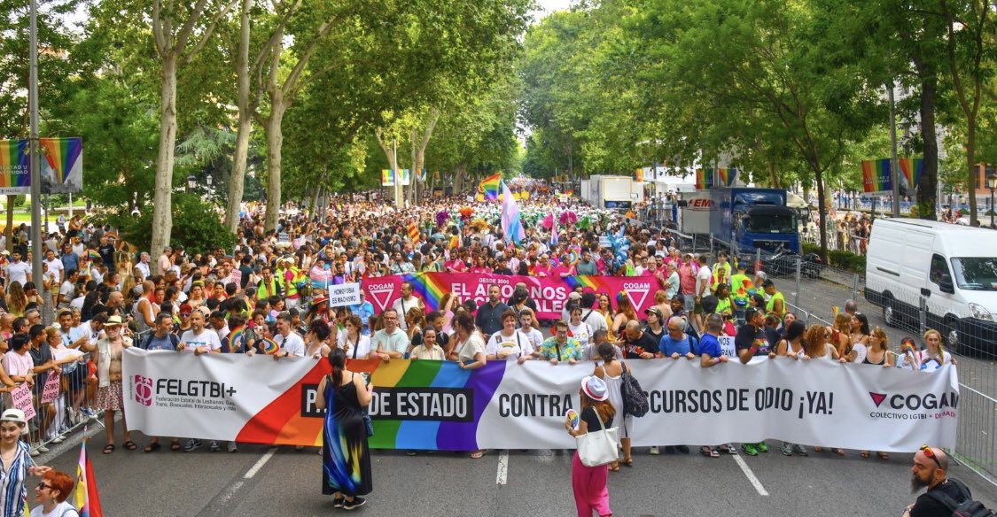 Contra el odio y por la diversidad, por lo conseguido hasta ahora y por lo que nos queda por conseguir , 

Más ORGULLO
Mas DERECHOS
Más SINDICATO

#Orgullo2025 #OrgulloLGTBIQ