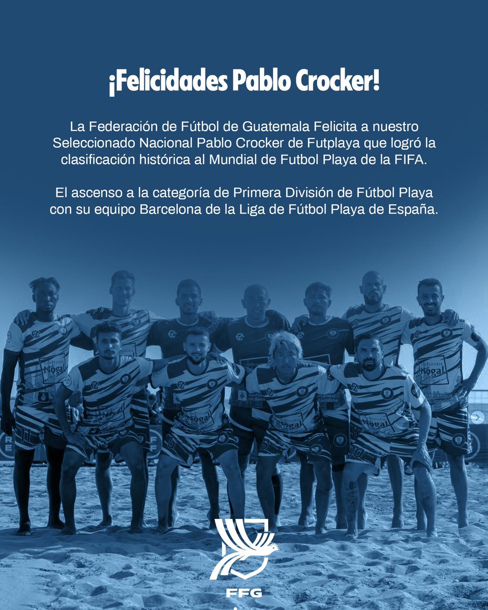 ¡Felicidades Pablo Crocker! 🇬🇹⚽️