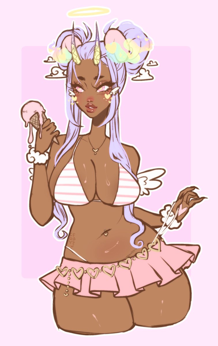 coyfaee's tweet image. cutesy lil pwyw for mochiix 🍦💗