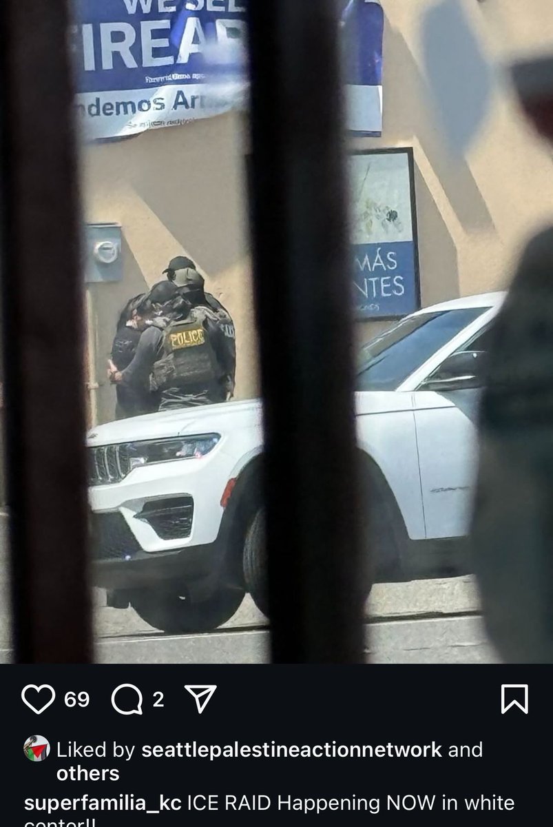 🚨MOBILIZE 🚨 

ICE IN WHITE CENTER NOW

10426 16th Ave SW, Seattle, WA 98146