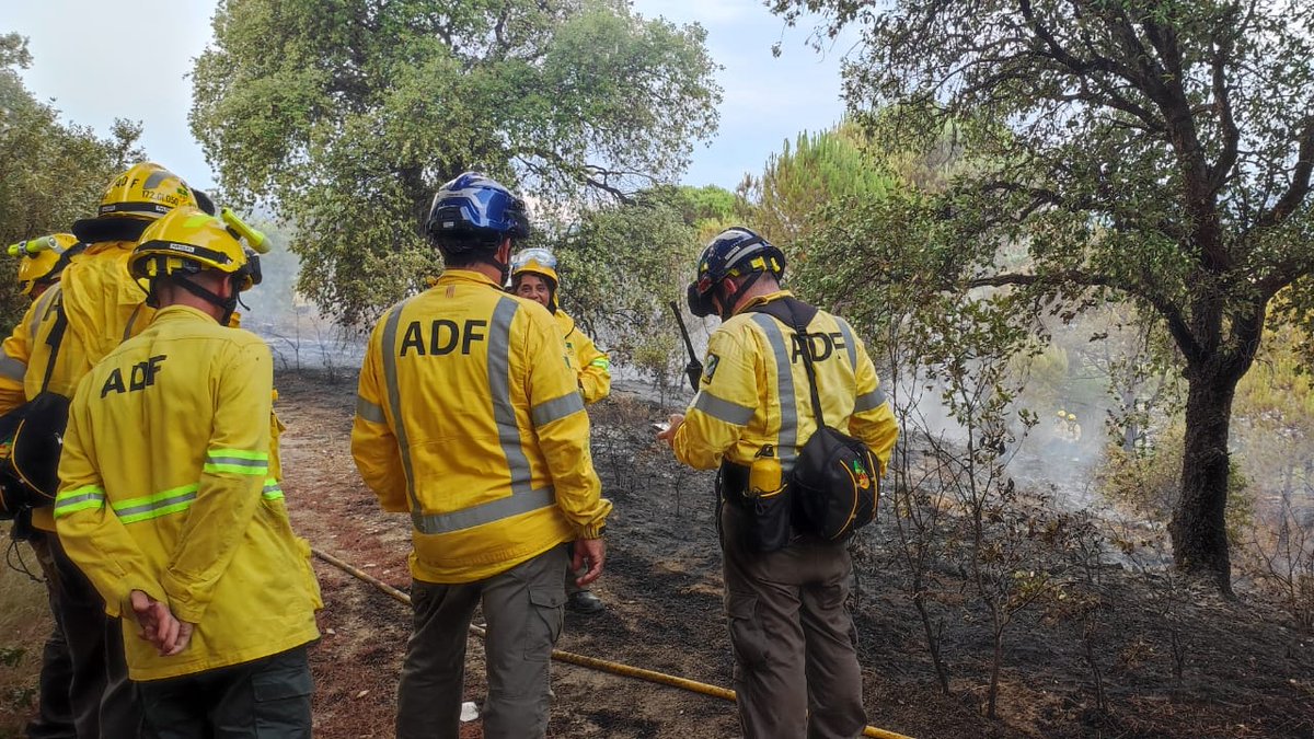 ADF172's tweet photo. 🔥#Mataró | Fem intervenció en incendi forestal amb 2 unitats i 4 voluntaris, conjuntament amb @bomberscat i amb el suport dels companys de l'ADF Serralada de Montalt. Al lloc també @PoliciaMataro i @agentsruralscat. Han cremat 2.600 m² de vegetació forestal. #adfcat #incendis https://t.co/tjhZ9CqWLc