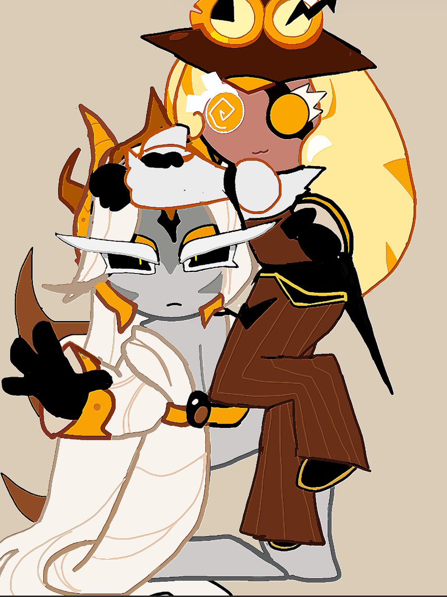 raeissocoolya's tweet image. An art trade with @AxoIita #timekeeper and #loganDragonCookie