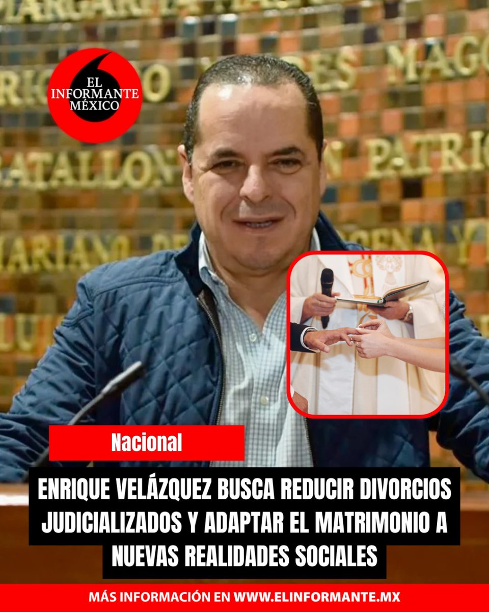 𝐄𝐋 𝐈𝐍𝐅𝐎𝐑𝐌𝐀𝐍𝐓𝐄 (@elinformantemx) on Twitter photo 💍📜 PROPONEN CONTRATOS MATRIMONIALES TEMPORALES EN JALISCO
📍 El Dip. <a href="/EnriqueV01/">Enrique Velázquez</a>, de <a href="/GobiernoJalisco/">Gobierno de Jalisco</a>, propuso una iniciativa legislativa que permitiría a las parejas firmar contratos #matrimoniales con #vigencias de entre 2 y 10 años, con posibilidad de renovación. 💍📜 PROPONEN CONTRATOS MATRIMONIALES TEMPORALES EN JALISCO
📍 El Dip. <a href="/EnriqueV01/">Enrique Velázquez</a>, de <a href="/GobiernoJalisco/">Gobierno de Jalisco</a>, propuso una iniciativa legislativa que permitiría a las parejas firmar contratos #matrimoniales con #vigencias de entre 2 y 10 años, con posibilidad de renovación.