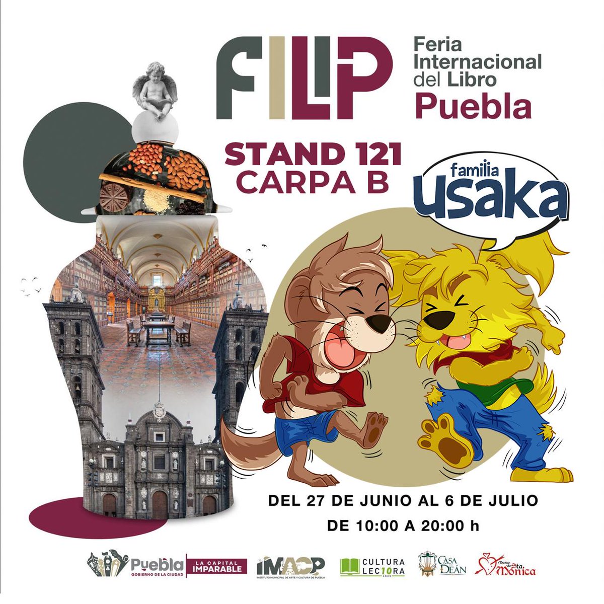 ¡Estamos en los últimos días en #FILIP por parte de <a href="/IMACP/">Instituto Municipal de Arte y Cultura de Puebla</a>!

Recuerden que estamos en el stand 121 carpa B. ¡No se queden sin sus copias! ¡Nos vamos!