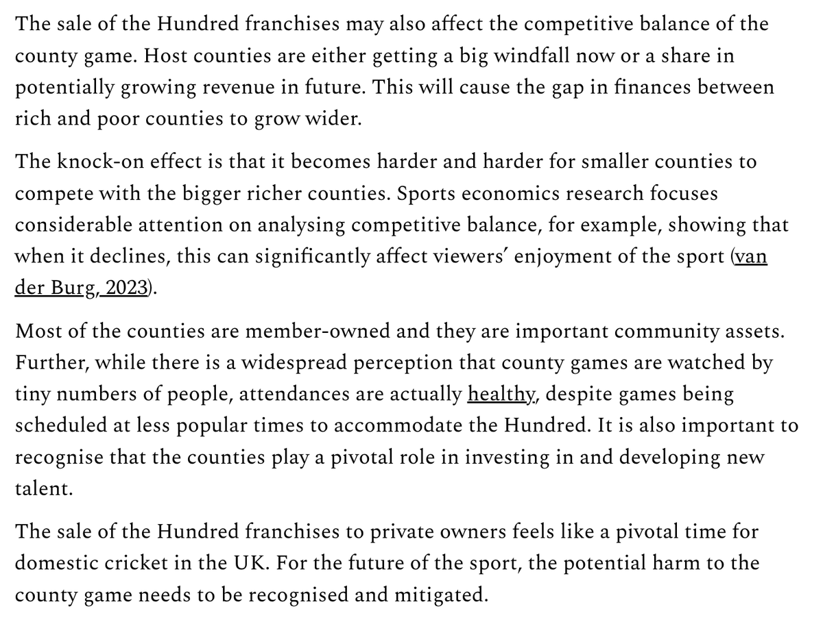 The_Grumbler's tweet photo. The job of academia (apart from teaching) is to be an independent analytical voice

Here's an industrial economist on the effects of the H*ndred sales

Echoes what we have been saying for so long

Unbalanced 💰 leads to lack of competition and interest

https://t.co/yFz2w3OqDi https://t.co/Fgybbu083v