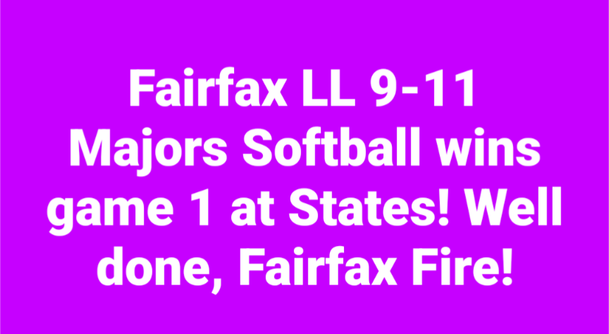 Fairfax Little League tweet media