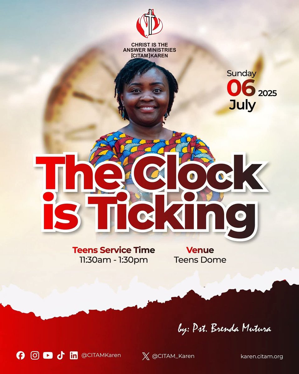 ⏰ NEW SERVICE TIME ALERT FOR THE 1St SERVICE!

#InStepWithTheSpirit #MyCITAMKaren #WhereChristIsTheAnswer