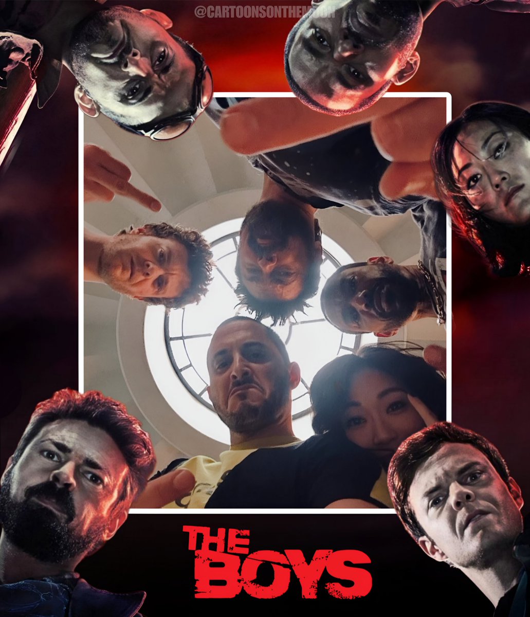 Para anunciar que terminaron de grabar la temporada final de The Boys, los pibes recrearon el icónico póster de la serie: