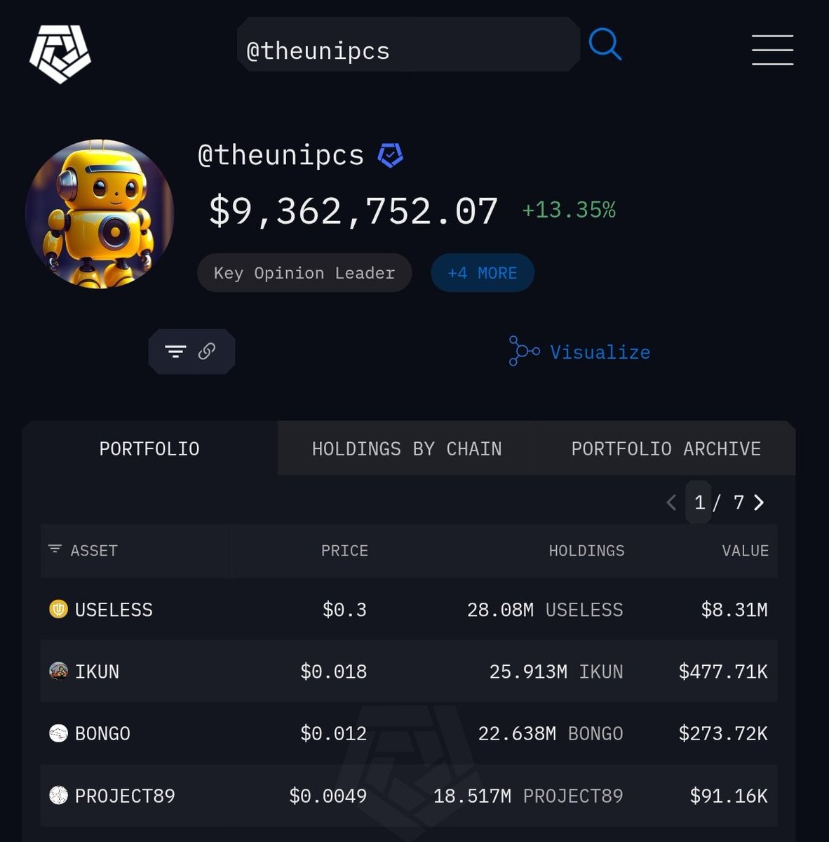 CryptoBeast_7's tweet photo. 🚨 TOP ALPHA ALERT 🚨

Two of the most profitable wallets on Solana — @theunipcs ($9.3M) & @FlippingProfits ($4.7M) —
both holding #PROJECT89 quietly

When giga-whales stack small-cap bags…
You either FOMO late, or front-run the next meta.

Do they know something we don’t ??
Or is this the calm before a @whyarethis-powered narrative storm ??

Either way...
Don’t fade the whisper trade.

#Project89 #SolanaGems #AIonchain #AlphaHunt #WhaleWatching
