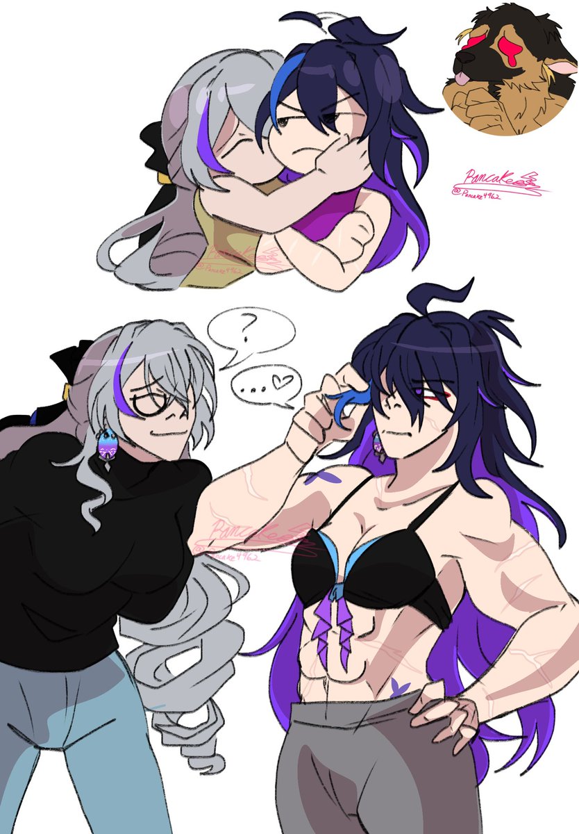 Pancake4962's tweet image. #bronseele #HonkaiStarRail #hsr #Bronya #BronyaRand #Seele
