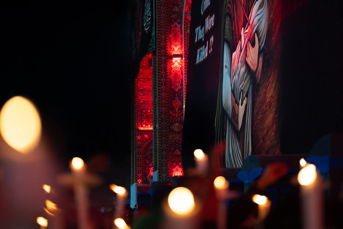 كربلاء المقدسة ليلة شهادة ابي عبدالله الحسين.. المؤمنون يودعون بالشموع والدموع سيد الشهداء (ع)
