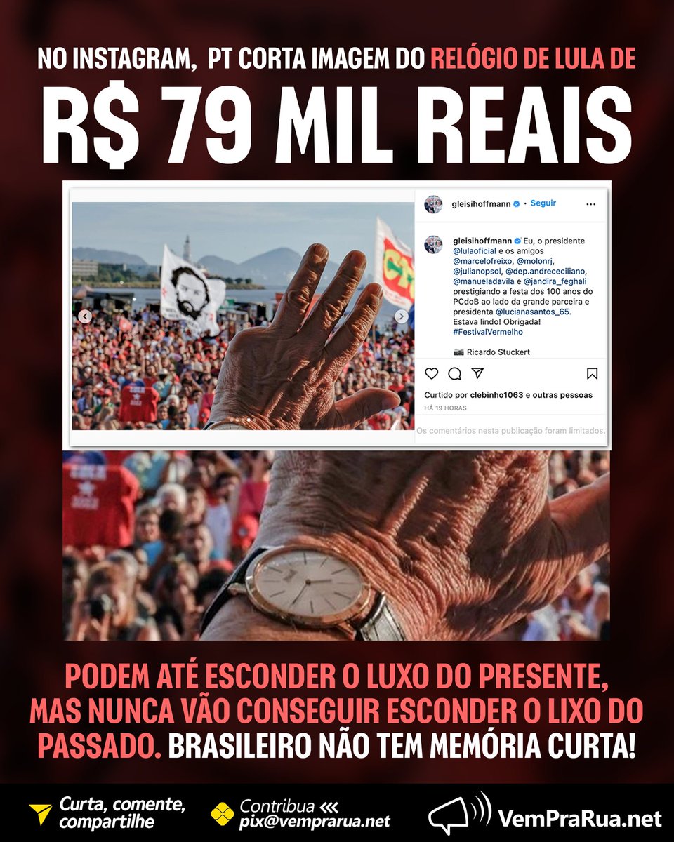 O que o Che, o Maduro e o Lula têm em comum, além de ostentarem relógios caríssimos enquanto pregam o socialismo para o povo?